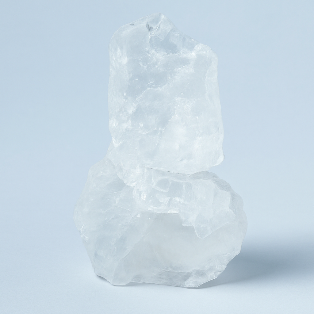 Large clear quartz crystal cluster specimen